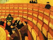 Felix Vallotton The Third Gallery at the Theatre du Chatelet painting